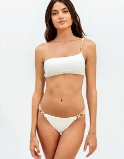 ViX Paula Hermanny Firenze Ana Flora Bikini Top - Off White Clearance