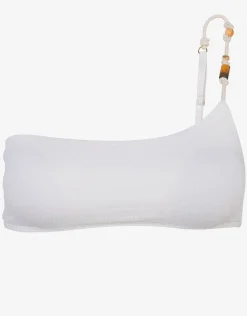 ViX Paula Hermanny Firenze Ana Flora Bikini Top - Off White Clearance