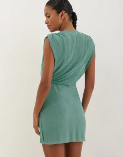 ViX Paula Hermanny Firenze Cindy Short Cover Up - Seaglass Clearance