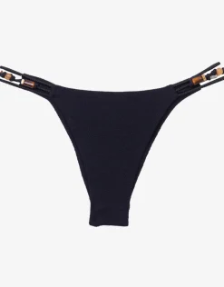 ViX Paula Hermanny Firenze Flora Brazilian Bikini Pant - Black Outlet