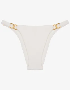 ViX Paula Hermanny Firenze Jolie Detail Brazilian Bikini Pant - White Outlet
