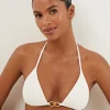 ViX Paula Hermanny Firenze Jolie Tri Bikini Top - White Discount
