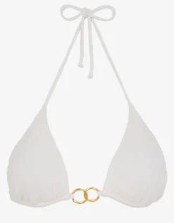 ViX Paula Hermanny Firenze Jolie Tri Bikini Top - White Discount