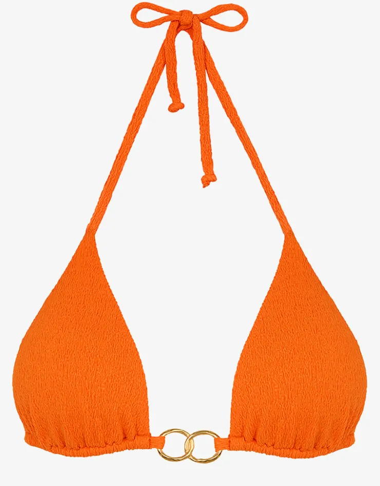 ViX Paula Hermanny Firenze Jolie Tri Bikini Top - Marigold Hot