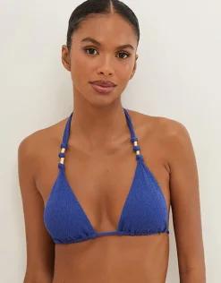 ViX Paula Hermanny Firenze Paula Tri Bikini Top - Sapphire Online