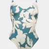 Watercult Floral Abstract Swimsuit - Puffy Sky New