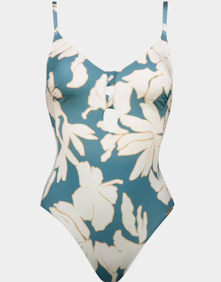 Watercult Floral Abstract Swimsuit - Puffy Sky New