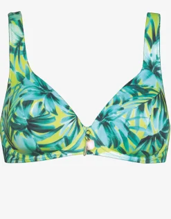 Lidea Floral Flashback Moulded Underwired Bikini Top - Aquatic Green Best