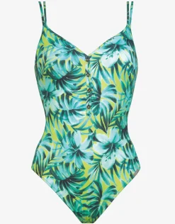 Lidea Floral Flashback Underwired Swimsuit - Aquatic Green New