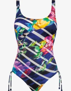 Charmline Flower Glow Adjustable Swimsuit - Maritim Neon Clearance