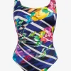 Charmline Flower Glow Swimsuit - Maritim Neon Best