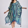 Iconique Fuego Poncho Kaftan - Multi Blue New