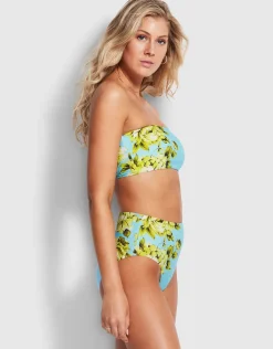Seafolly Full Bloom High Waisted Bikini Pant - Sky Sale