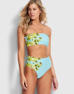 Seafolly Full Bloom High Waisted Bikini Pant - Sky Sale
