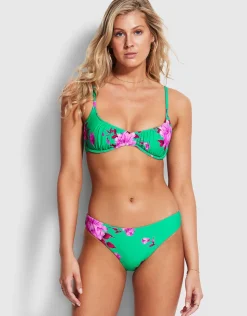 Seafolly Full Bloom Sweetheart Underwire Bikini Top - Jade New