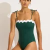 Seafolly Gia Ric Rac Swimsuit - Evergreen Outlet
