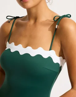 Seafolly Gia Ric Rac Swimsuit - Evergreen Outlet