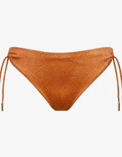 Maryan Mehlhorn Glance Bikini Pant - Metallic Apricot Fashion