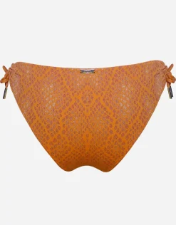 Maryan Mehlhorn Glance Bikini Pant - Metallic Apricot Fashion