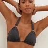 ViX Paula Hermanny Graffiti Bia Tube Bikini Top - Grey Discount