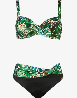 Charmline Green Tiger Underwired Bikini Set Sale