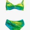 Charmline Green Waters Underwired Bikini Set - Aqua Flow New