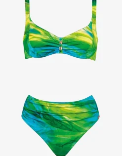 Charmline Green Waters Underwired Bikini Set - Aqua Flow New