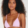 ViX Paula Hermanny Grenadine Beads Parallel Tri Bikini Top - Lilac Clearance