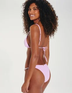 ViX Paula Hermanny Grenadine Beads Parallel Tri Bikini Top - Lilac Clearance