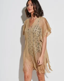 Tessy Guayana Metallic Tunic - Gold Clearance