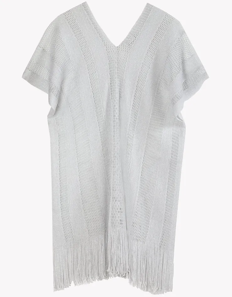Tessy Guayana Metallic Tunic - Silver Discount