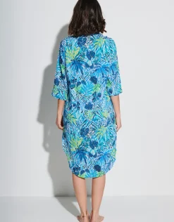 Tessy Haiti Beach Tunic - Turquoise New