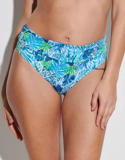 Tessy Haiti Maxi Fold Bikini Pant - Turquoise Discount