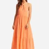 Seafolly Halter Neck Dress - Cantaloupe Hot
