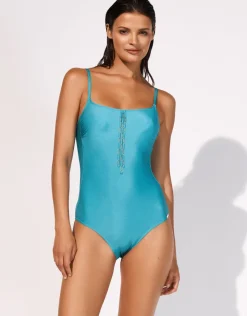 Maryan Mehlhorn Harmonia Tank Swimsuit - Sky Clearance