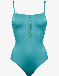 Maryan Mehlhorn Harmonia Tank Swimsuit - Sky Clearance