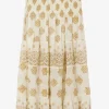 PQ Swim Haven Evie Smocked Cover Up - White/Gold Discount
