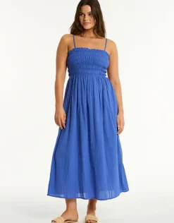 Sea Level Heatwave Bandeau Dress - Blue Best