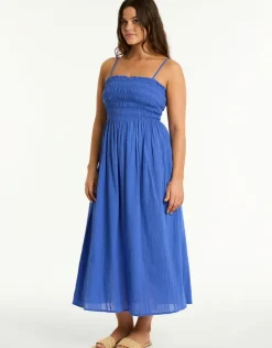 Sea Level Heatwave Bandeau Dress - Blue Best