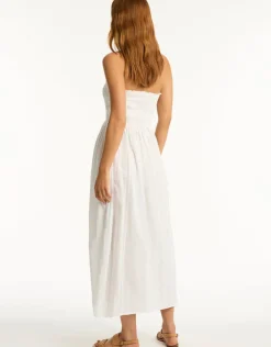 Sea Level Heatwave Bandeau Dress - White Discount