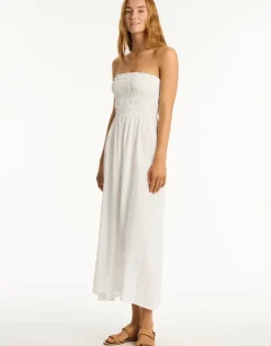 Sea Level Heatwave Bandeau Dress - White Discount