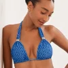 ViX Paula Hermanny Hidra Bia Tube Bikini Top - Blue New