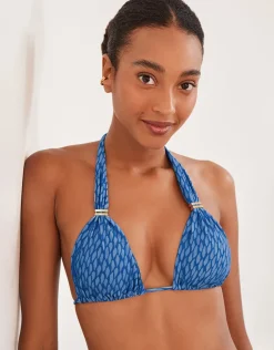 ViX Paula Hermanny Hidra Bia Tube Bikini Top - Blue New