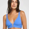 Maryan Mehlhorn Honesty Banded Bikini Top - Horizon Blue Outlet