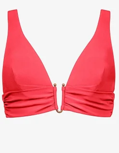 Maryan Mehlhorn Honesty Banded Bikini Top - Flame Online