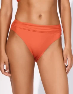 Maryan Mehlhorn Honesty Gathered Band Bikini Pant - Flame Online