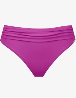 Maryan Mehlhorn Honesty Gathered Band Bikini Pant - Violet Hot