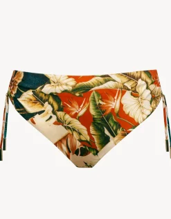 Maryan Mehlhorn Hypnotic Adjustable Bikini Pant - Sepia Leaves Discount