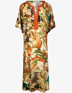 Maryan Mehlhorn Hypnotic Maxi Kaftan - Sepia Leaves Discount