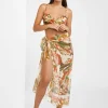 Maryan Mehlhorn Hypnotic Silk Pareo - Sepia Leaves Outlet